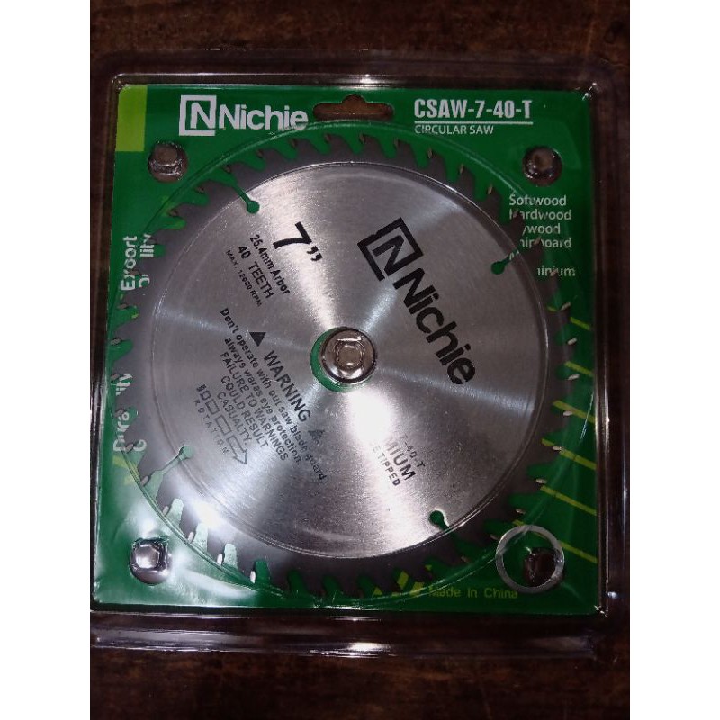 Wood Circular Saw Blade Nichi 7 x 40T