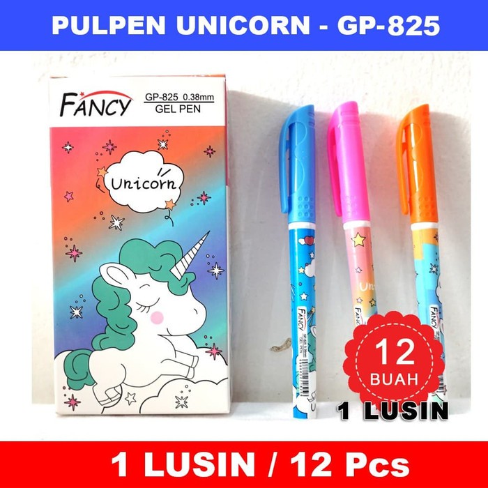 

Pulpen gel murah Unicorn GP-825 - 1 lusin Pen Unicorn GP-825