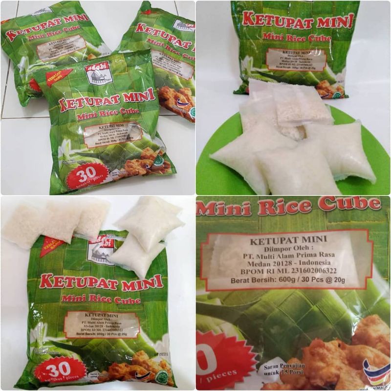 

KETUPAT MINI ADABI 1 PACK ISI 30 BKS