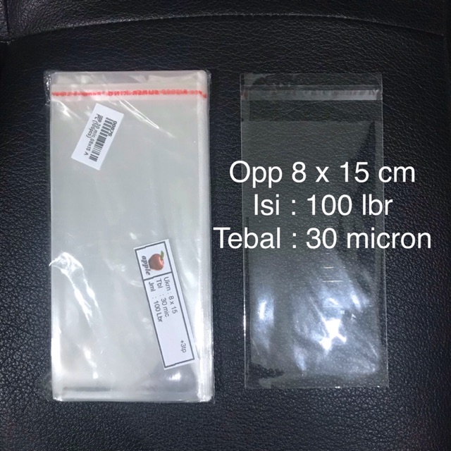 

Plastik opp lem tebal 03 8x15 8 x 15 seal 100 lembar pcs kaca 30 micron undangan bening murah