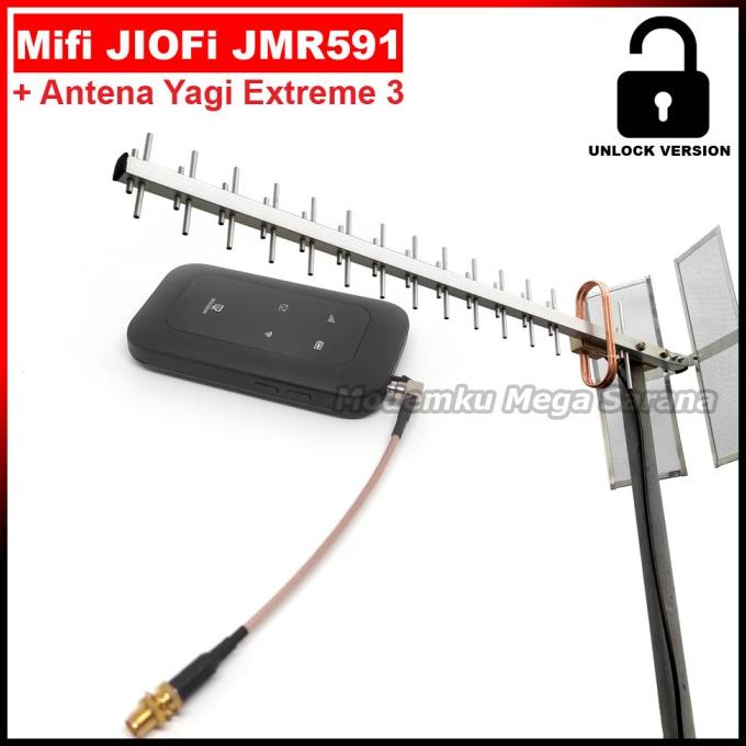 &<&<&<&] Paket Antena Yagi Extreme 3 Penguat Sinyal + Modem Mifi JIOFi JMR591