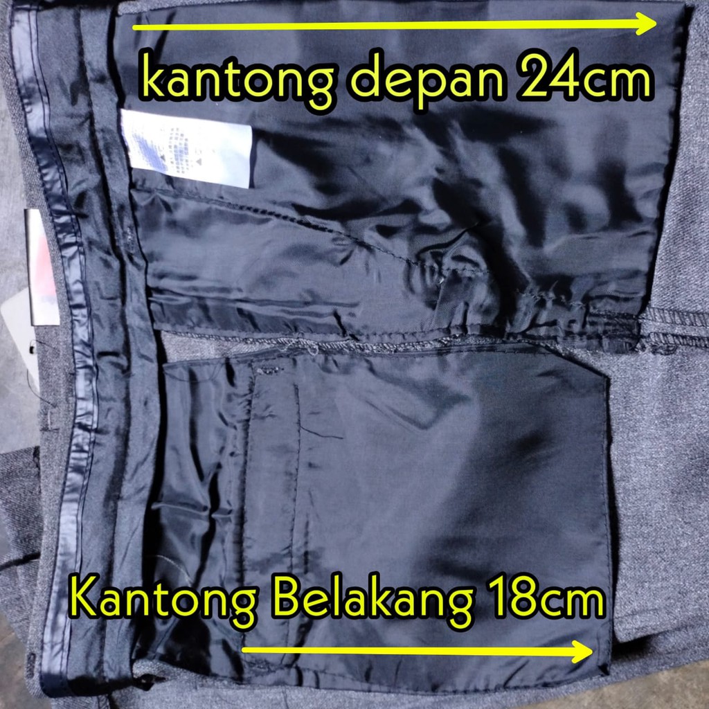 CELANA KANTOR FORMAL KERJA WANITA SLIMFIT BAHAN DASAR KAIN