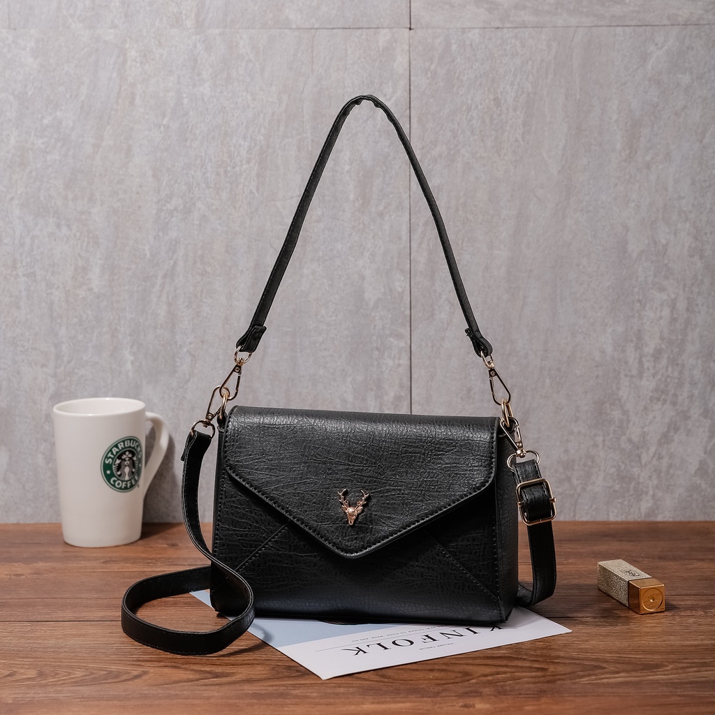 Tas Selempang Stradivarius Import 2 Tali Envelope Wanita Slingbag Stradivarius