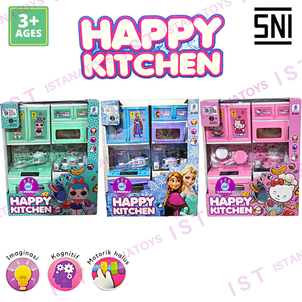 MWN Mainan Happy Kitchen Set Cooking Time - BP6641 HK