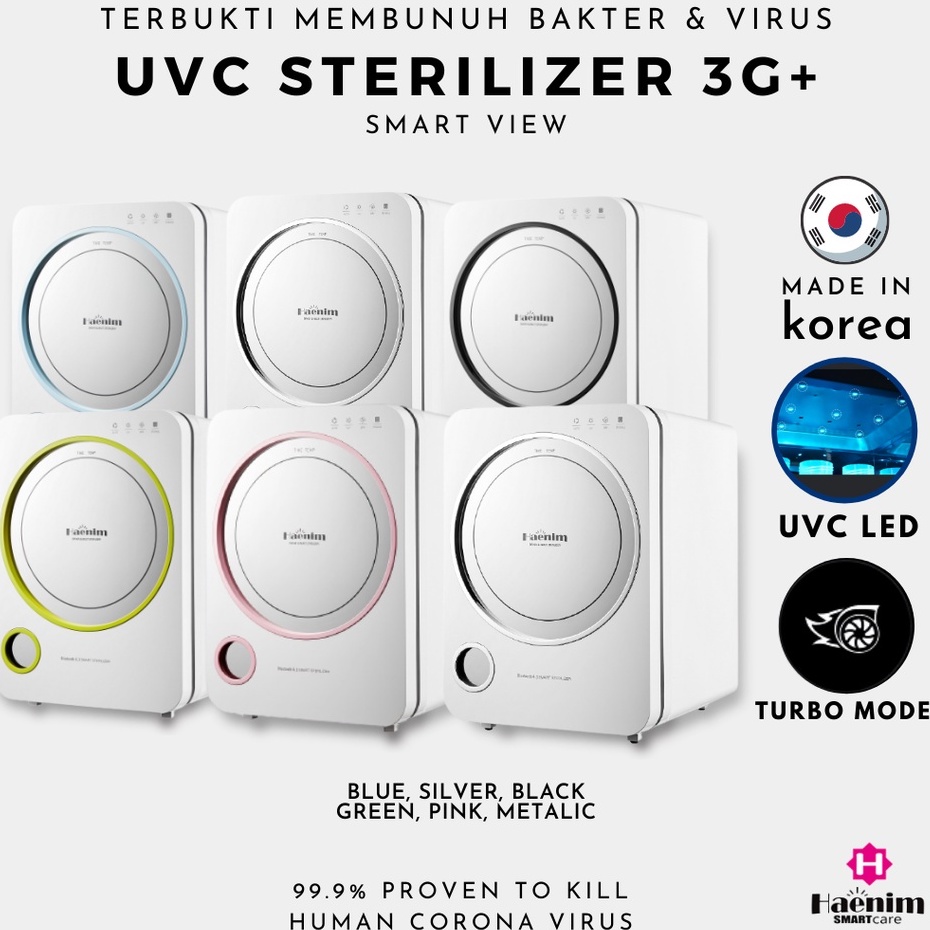 Haenim UVC LED 3G+ Smart View - Electric Sterilizer - Steriliser Botol dan Peralatan Makan Mainan Anak Bayi