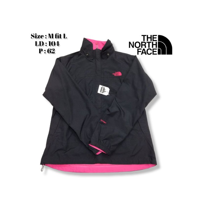 jaket outdoor second tnf hyvent size m fit l