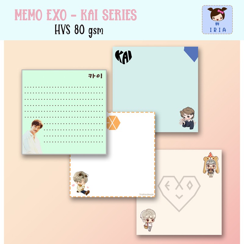 

Memo / Memopad EXO Kai Series CHibi - Min order 2 pcs