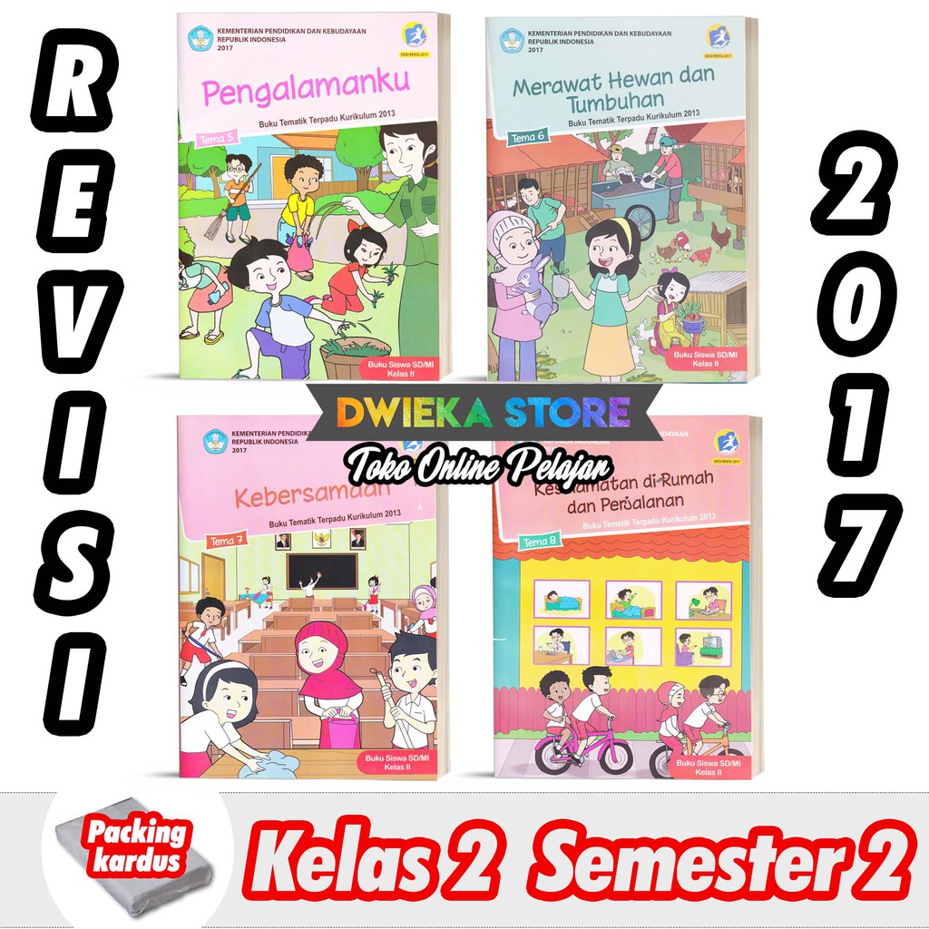 Paket Buku Tematik Sd Kelas 2 Semester 2 Tema 5 6 7 8 Kurikulum