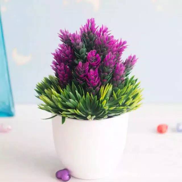 NM349 Bunga plastik / Pajangan bunga Artifisial / motif nanas buatan/Vas Bulat-2