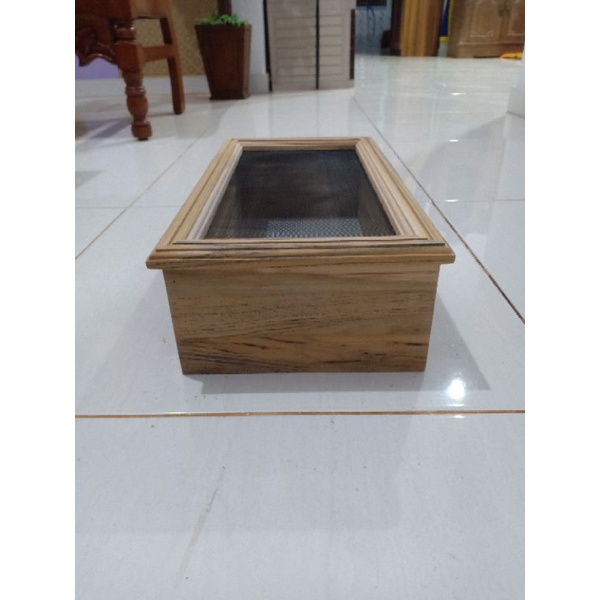 LOSTER KAYU JATI ASLI KAWAT NYAMUK/ ANGIN ANGIN RUMAH 40×20×10CM