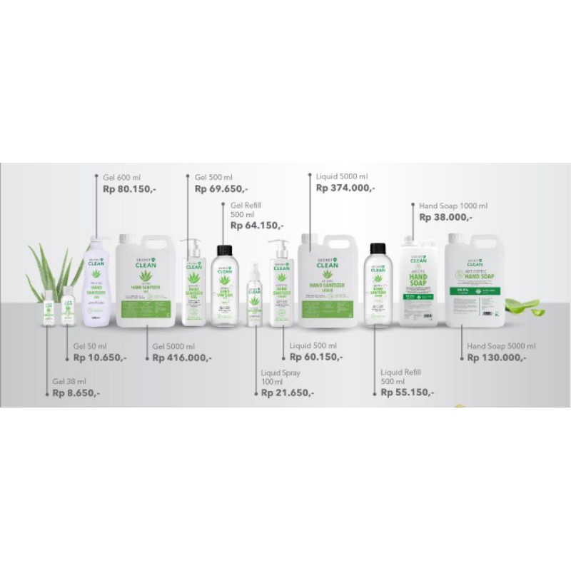 Hand Sanitizer Secret Clean