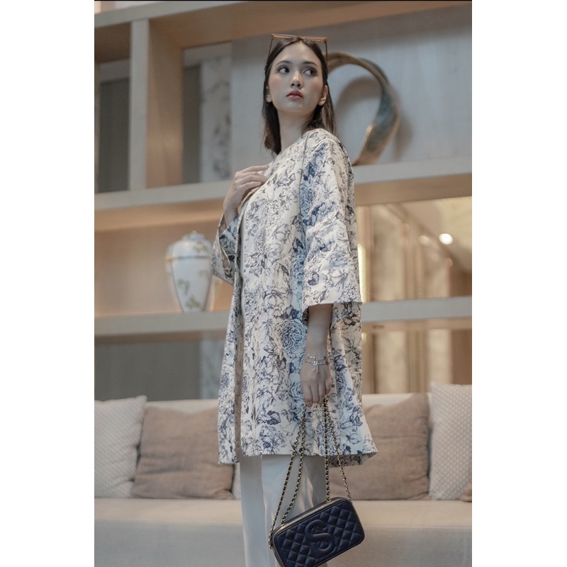 benang jarum for buttonscarves le jardin bleu long outer