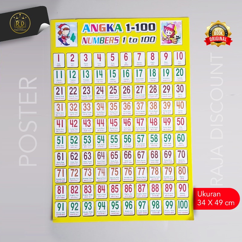 

Poster Angka 1-100