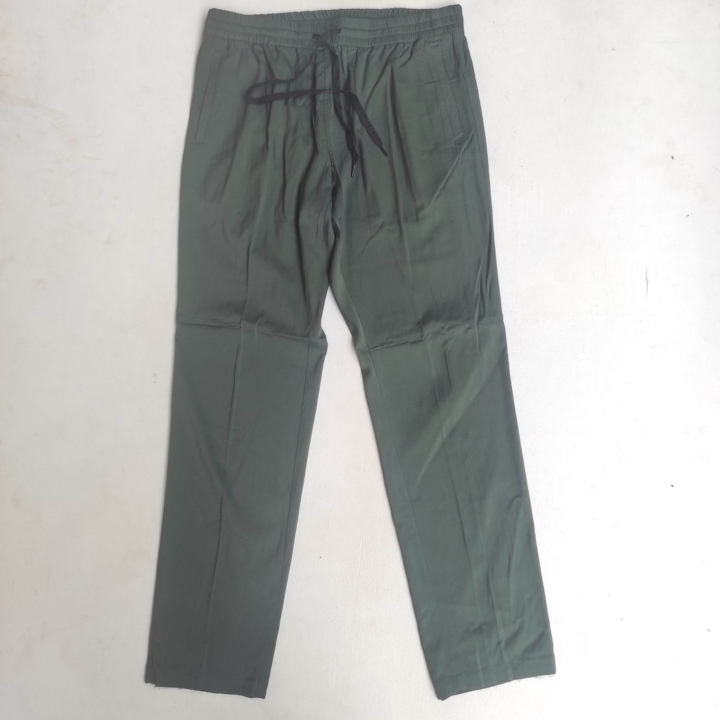 Celana tali Sweatpants ships Warna ijo botol size 32