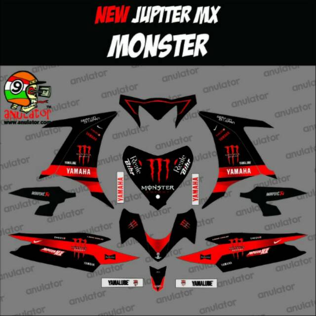 Striping Stiker Yamaha New Jupiter Mx Jupiter Mx New Monster