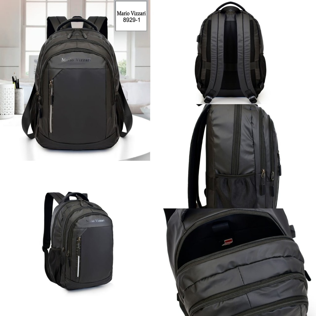 RANSEL BACKPACK BAHAN PARASUT TAS LAPTOP ~ 8929-1 ~