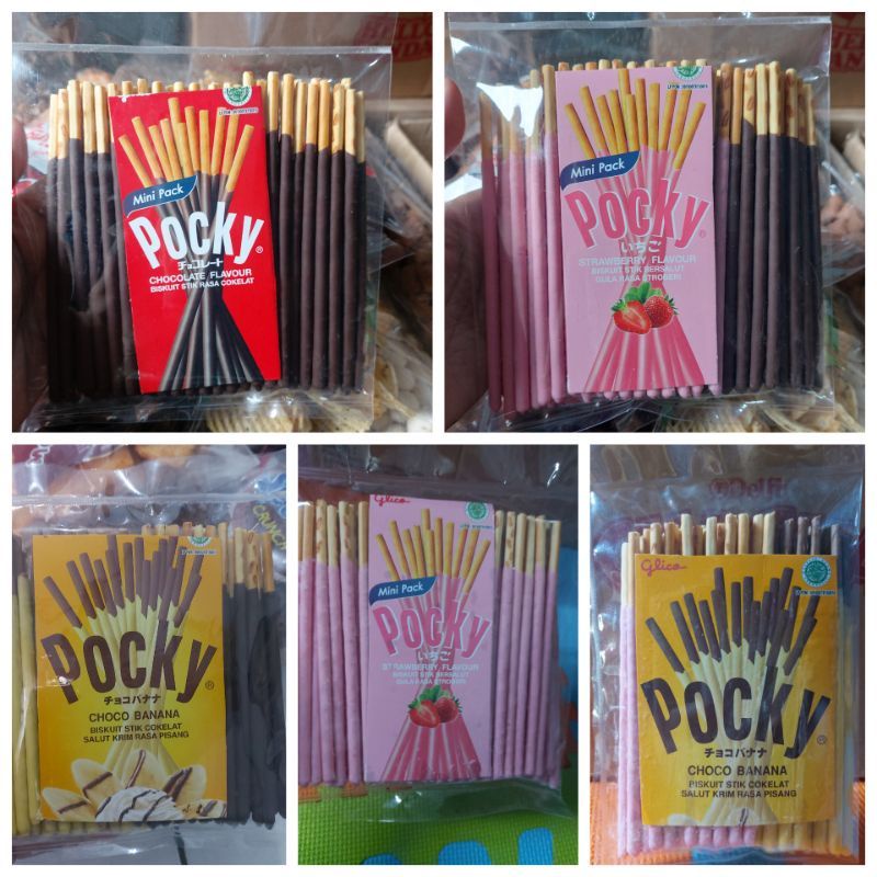 

Snack Pocky Kiloan Original, 100 gr Exp Panjang Aman