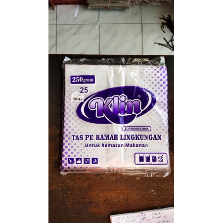 Kantong Plastik Bening Khusus untuk Dus Nasi Kotak