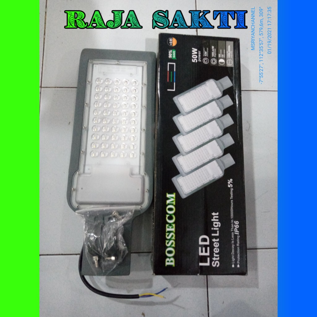 Lampu jalan led 50w BOSSECOM 50 watt street light 50watt led outdoor