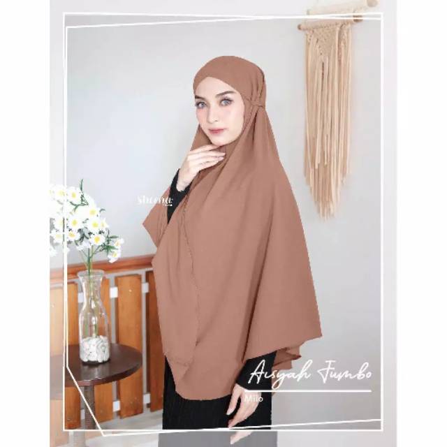 Daily Khimar Syar'i Simpel Jumbo Aisyah Tali / Bergo Maryam Jumbo / Bergo Instan Jumbo Termurah