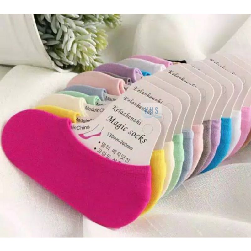 KAOS KAKI BAWAH MATA KAKI PENDEK KAOS KAKI BALET ANTI SLIP HIDDEN SOCK INVISIBLE KOREA FLAT KH-6