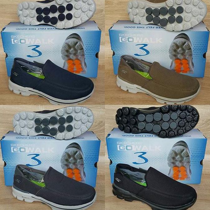 promo sepatu skechers pria gowalk 3 canvas man (with out box) terbaru