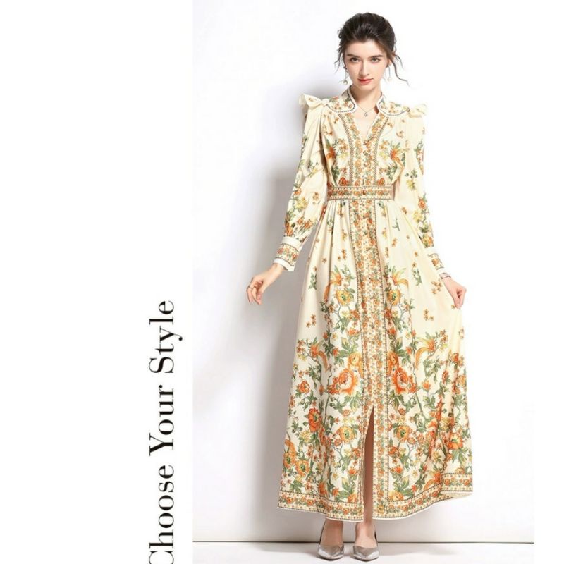 MDLV ~ 96500# Armenia Maxi Dress Premium Fashion Import