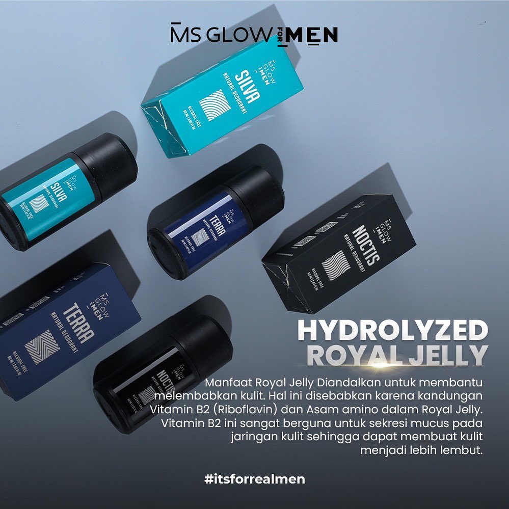 MS GLOW FOR MEN Deodorant Natural Non Alcohol 60ml