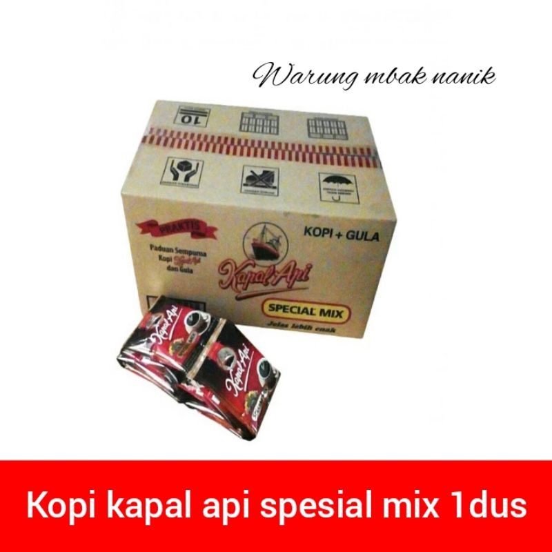 

kopi kapal api spesial mix 1dus 12renceng 10sachet 25g