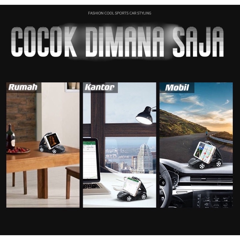 Holder hp dashboard mobil universal jepit 360 derajat car holder mobil bisa dijadikan sebagai pajangan mobil