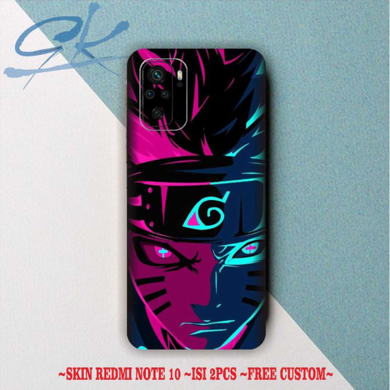 garskin redmi note 10 motif Naruto (free custom gambar)