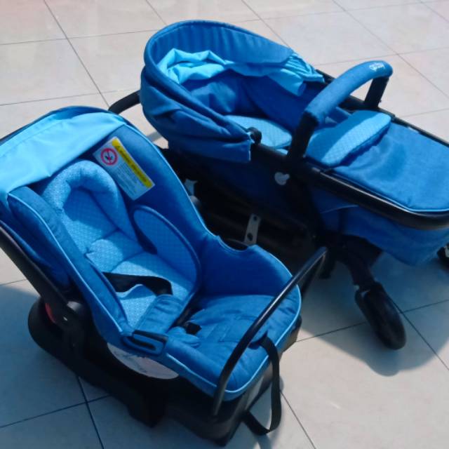 ( Preloved )Stroller + Car seat Geoby..