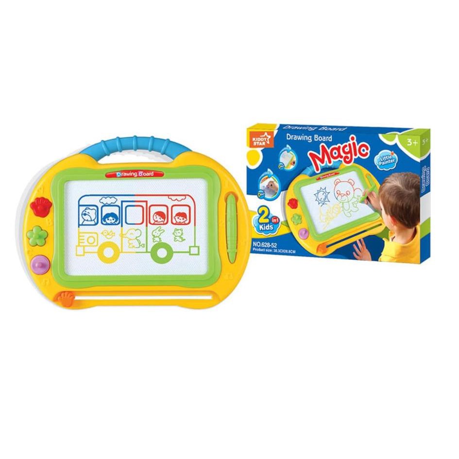

Kiddy Star Papan Gambar Magnet Magic - Kuning