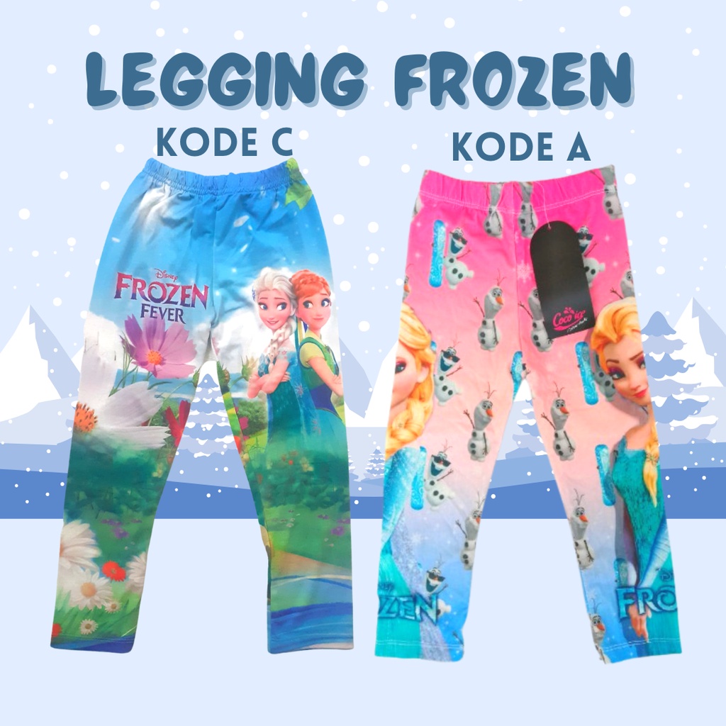 Legging Anak perempuan 4 / 6 / 8 tahun Size (8-14) Frozen Leging anak cewe lejing kaos gg Sofia kids