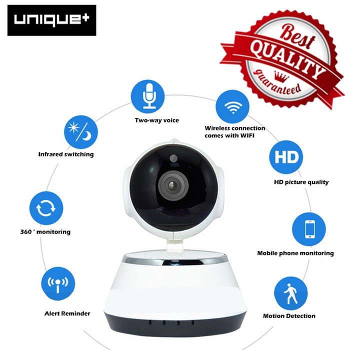 CCTV Wifi IP Cam Mini ICsee Wireless Security Infrared Night Q6S