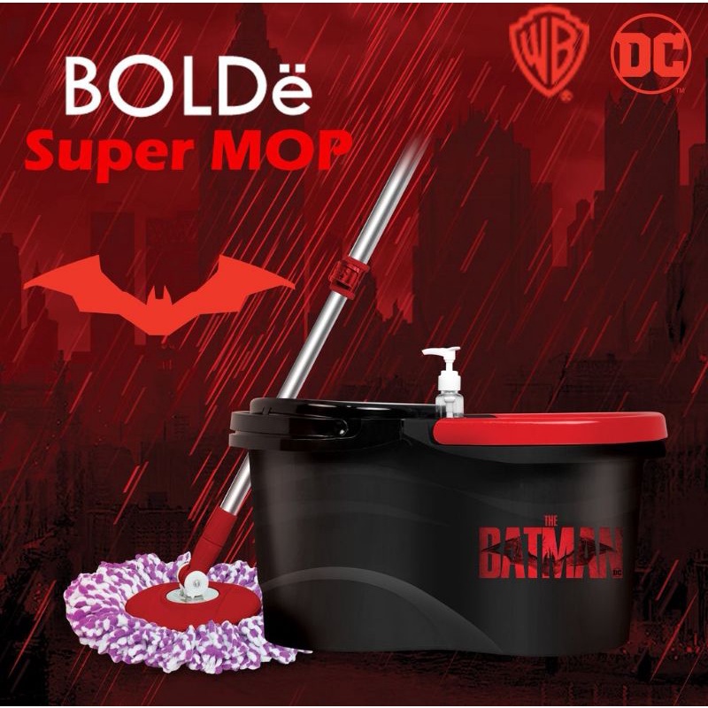 Alat Pel Lantai Bolde Super Mop Superman Batman Edition