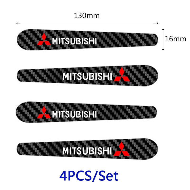 Stiker Handle Pintu Mobil Untuk Mitsubishi Pajero ASX Colt Canter Challenger Outlander Lancer 9 Carisma Mirage