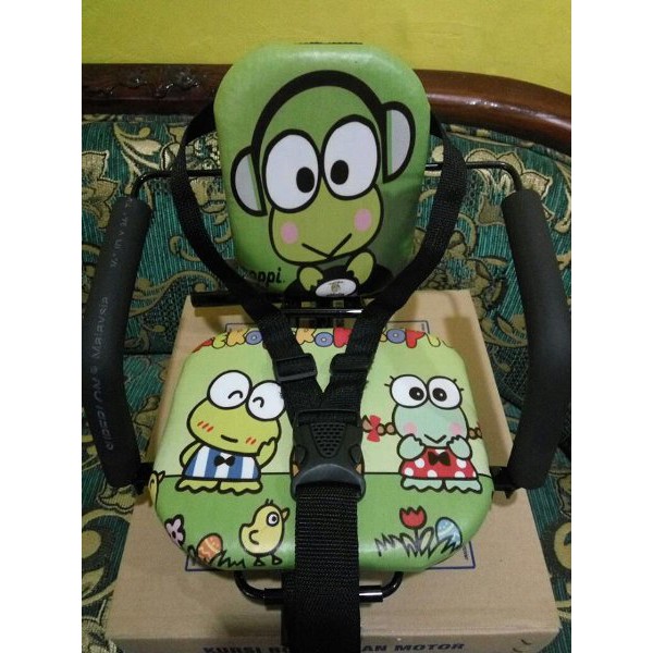 perlengkapan anak bayi diatas motor kursi boncengan anak tempat duduk anak depan motor