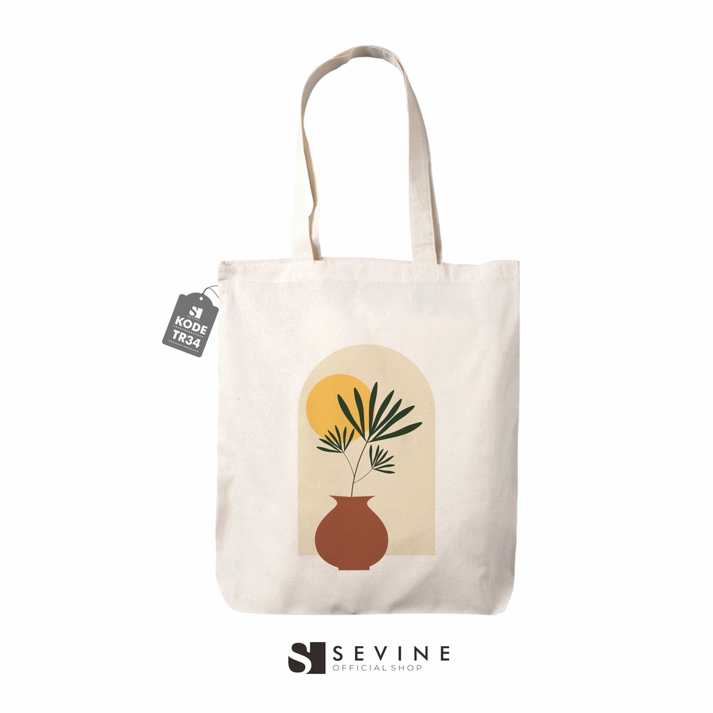 Sevine Tote Bag Resleting Tas Wanita Totebag Laptop Fashion Premium Vintage Retro Custom - TR