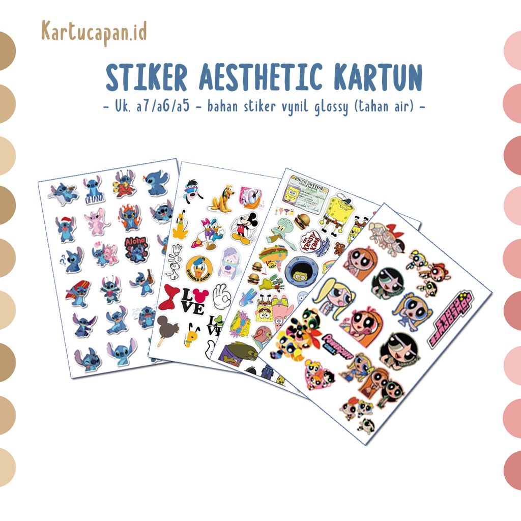 

(HNR)STIKER AESTHETIC, STIKER KARTUN, STIKER TUMBLR, STIKER DISNEY, SPONGEBOB, MICKEY, STITCH