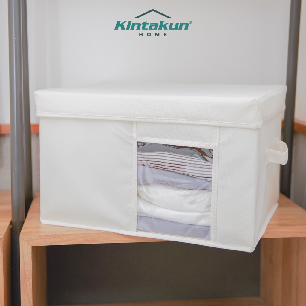 Kintakun Home Kotak Penyimpanan Baju Davia Storage Box dengan Penutup