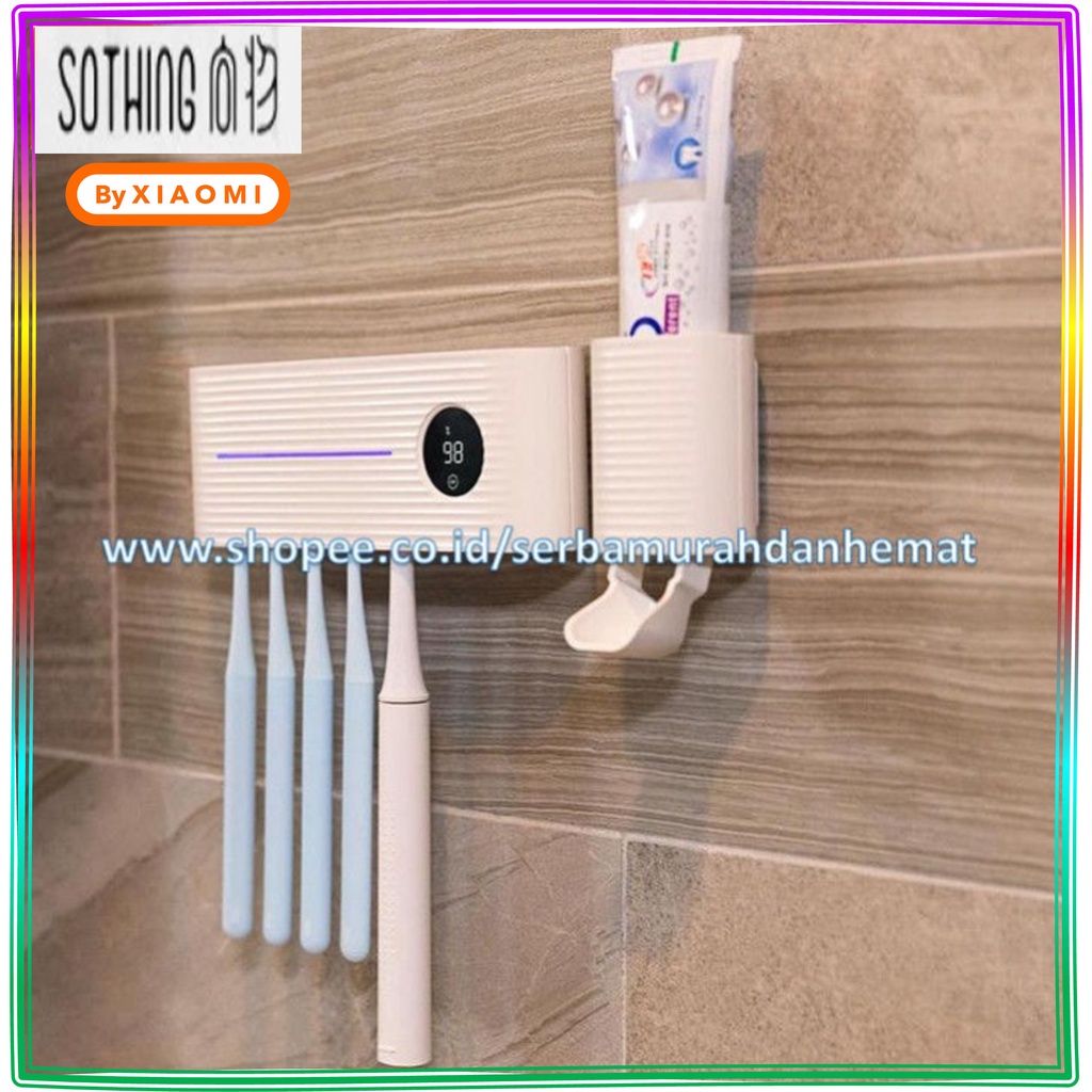 Dispenser Odol Sikat Gigi SOTHING Steril UV Light Toothbrush Sterilizer