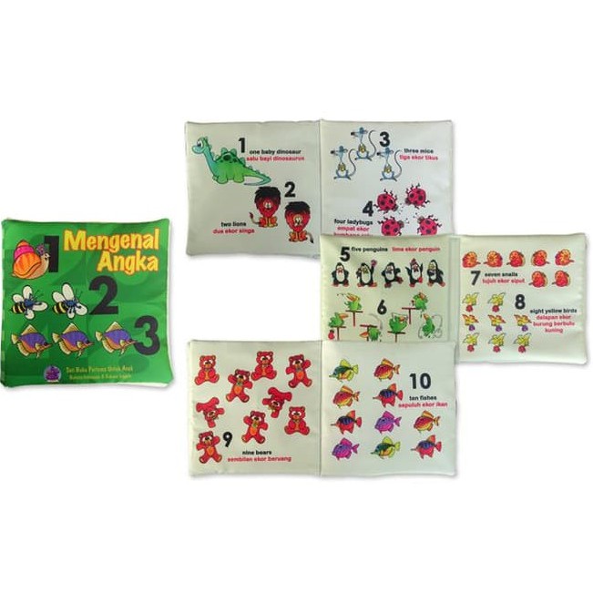 Buku Bantal Bayi / Mainan Edukasi Balita / BUKU KAIN / Baby Education Soft Book