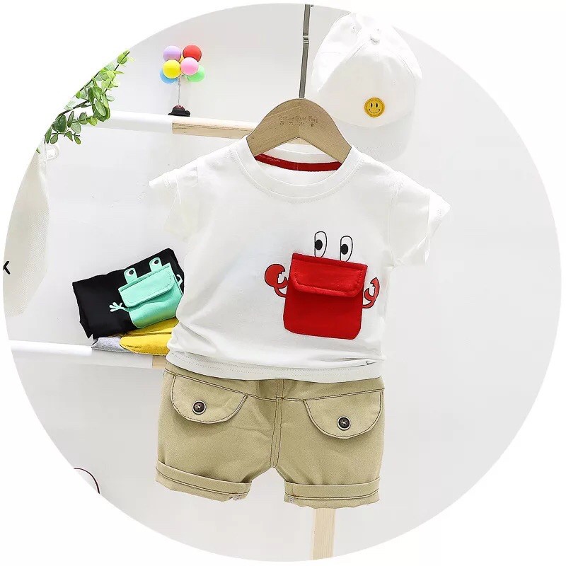 SETELAN BAJU ANAK LAKI LAKI (LUPIN) 1-4 TAHUN/ WIKEN STORE-Putih