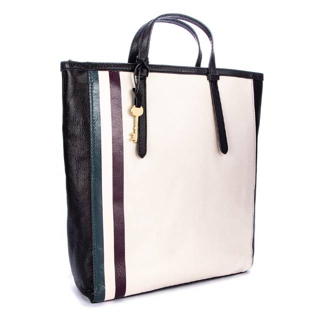 Fossil Camilla Large Backpack White/Black (Vanilla)