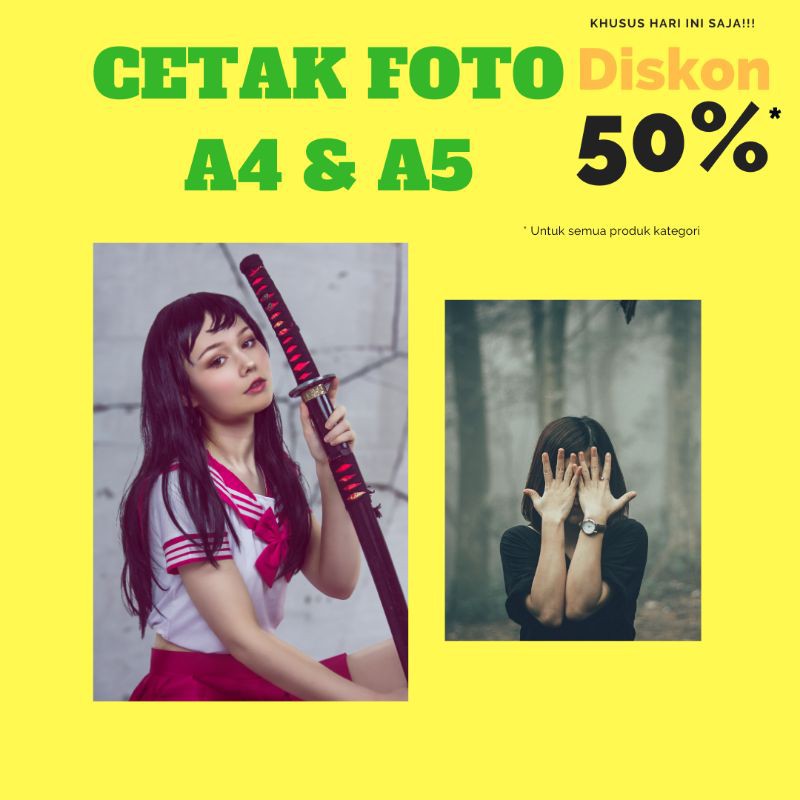 

[MURAH!!!] PAKET CETAK POSTER A6, A5, A4, & A3+