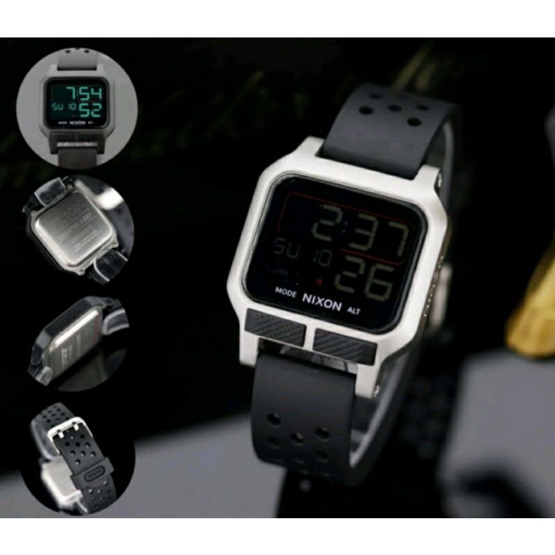 Jam Tangan Keren NIXON DIGITAL Rubber Anti Air