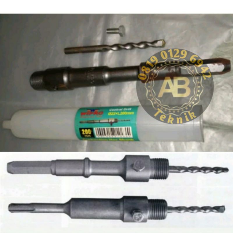 sambungan mata bor connecting mata bor SDS PLUS 200 mm