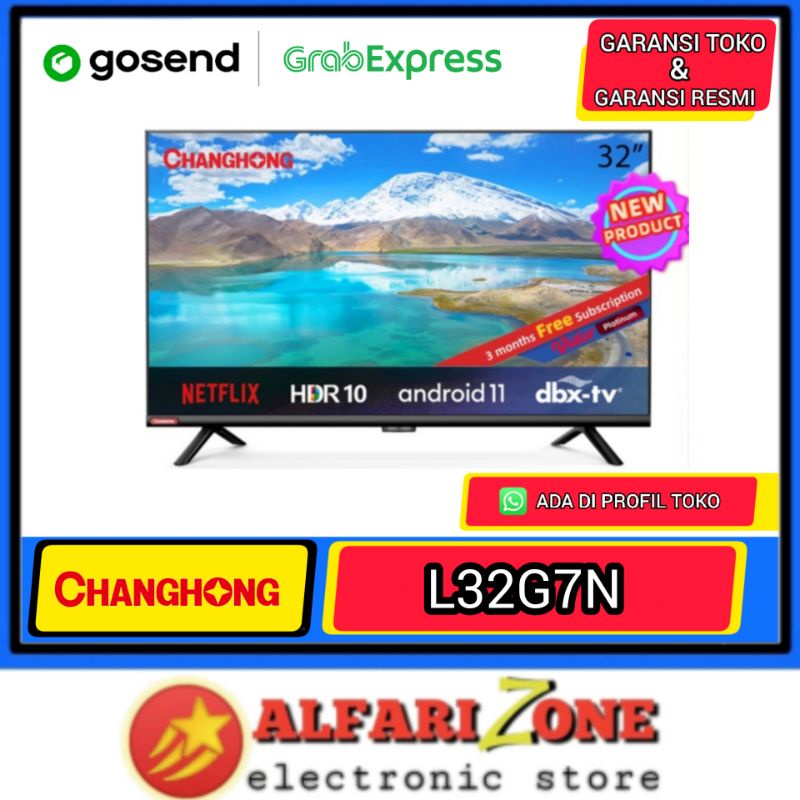 ANDROID TV 32 INCH CHANGHONG L32G7N ANDROID 11 L32G7 smart tv Digital