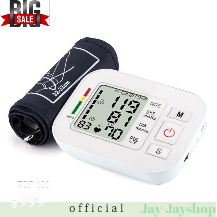 ZOSS Pengukur Tekanan Darah Sphygmomanometer Heart Rate Voice CK-W134